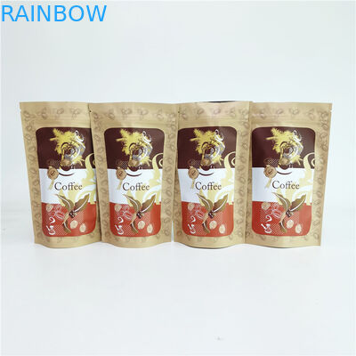 Digital Printing 250g Stand Up Ziplock Coffee Bag Untuk Biji Kopi