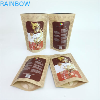 Digital Printing 250g Stand Up Ziplock Coffee Bag Untuk Biji Kopi