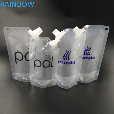 Sealing Kuat Transparan 1000ml Drink Stand Up Pouches