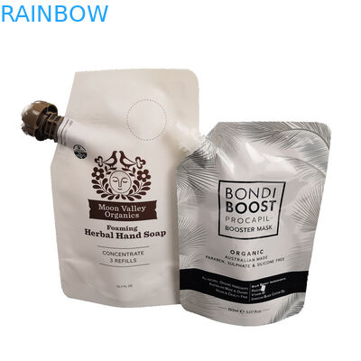 Logo Disesuaikan Makanan CMYK Printing Spout Bags Packaging