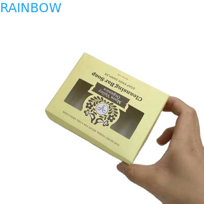 Kualitas tinggi disesuaikan emas Stamping sabun mewah, Wajah krim pembersih, Kotak kemasan kosmetik, Perawatan kulit kotak kertas Makeup