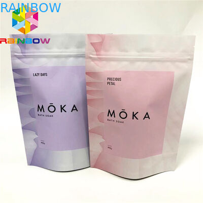 Tas ziplock untuk makanan aluminium foil berdiri tas kemasan logo kustom