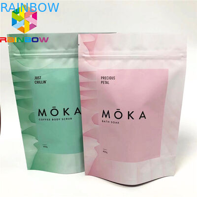 Kualitas Tinggi Biodegradable Bau Bukti Matte Hitam Ziplock Plastik Kemasan Tas