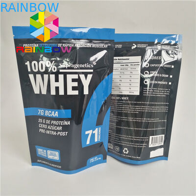 Logo Kustom Biodegradable Stand Up Kantong Plastik Kemasan Teh Makanan Ziplock Pengiriman Tas Bukti Bau Gulma