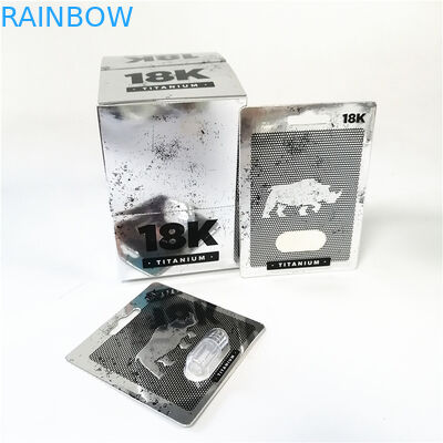 Tampilkan kartu kertas cetak kustom pria meningkatkan kinerja seksual kotak kartu Poseidon