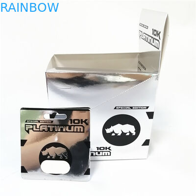 Tampilkan kartu kertas cetak kustom pria meningkatkan kinerja seksual kotak kartu Poseidon