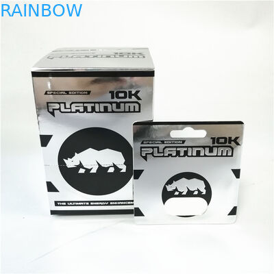 Kartu kotak kertas Pink Pussycat Embossing Hot stamping peningkatan sensual kemasan blister kartu tampilan kemasan