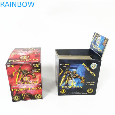 Tampilkan kartu kertas cetak kustom sobek kotak garis takik Kotak kartu Pussycat Pink dengan blister