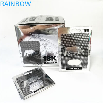 Tampilkan kartu kertas cetak kustom sobek kotak garis takik Kotak kartu Pussycat Pink dengan blister