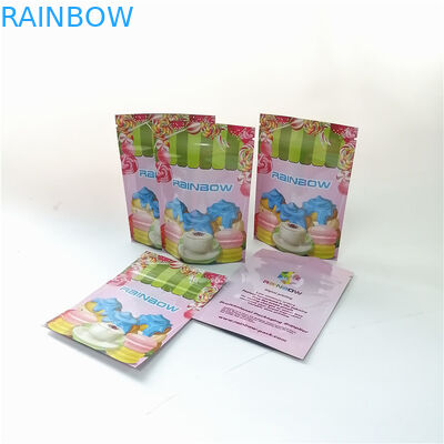 3.5oz bunga aluminium foil berdiri tas ritsleting pencetakan digital mylar makanan penutup kantong tas kemasan bubuk Matcha