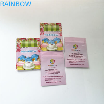 3.5oz bunga aluminium foil berdiri tas ritsleting pencetakan digital mylar makanan penutup kantong tas kemasan bubuk Matcha