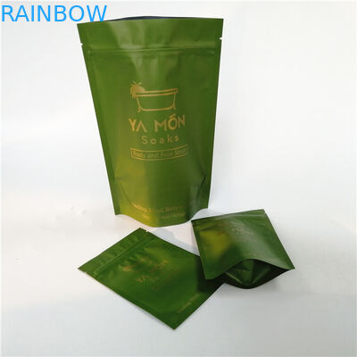 Logo kustom foil pouch kemasan body scrub bath salt foil kemasan kantong kopi