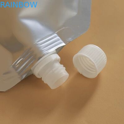 Foil kemasan kantong cerat perak polos berdiri paket minuman minuman bir cair Sanitizer