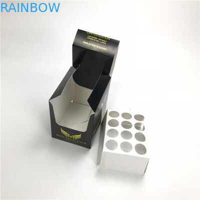 Kotak Kertas Cetak Timbul Untuk Kotak Display Produk CBD Botol Minyak Energi Dengan Sisipan