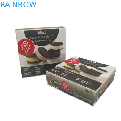 Cetak Kustom Kotak Kertas Kemasan Pencetakan Lapisan Warna CMYK Kustom Untuk Tepung Kue