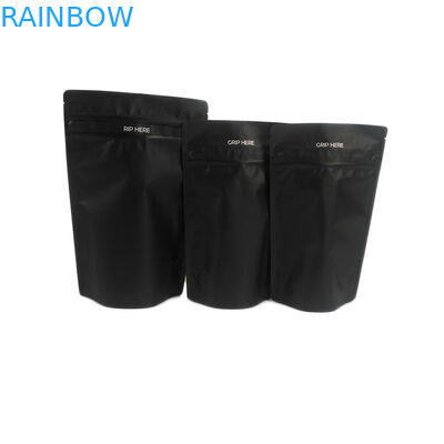 Tersedia Black Aluminium Foil Tahan Anak Dapat Dimakan Food Grade Flower Gummy CBD Canabis Packaging Tas Bukti Bau