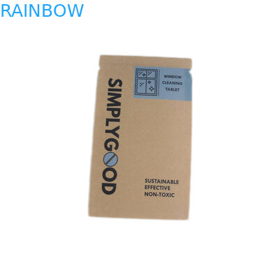 Bahan yang Dapat Didaur Ulang Brown Kraft Tas Kertas Khusus Untuk kemasan Kosmetik