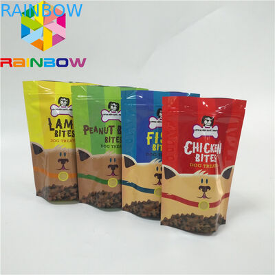 Kantong Plastik Cetak Digital Stand Up Dog Treats Package Pouch Pet Food Packaging Bag Doypack Pouch