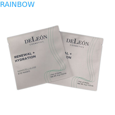 Tas Kecil Putih Desain Cetak Kustom Kantong Kemasan Kosmetik Foil Laminasi