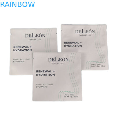 Tas Kecil Putih Desain Cetak Kustom Kantong Kemasan Kosmetik Foil Laminasi