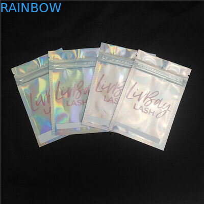 Logo Kustom Laser Kemasan Kosmetik Tas Lapisan Tunggal Lipgloss Bulu Mata Kemasan Botol Minyak Esensial Tas Doypack