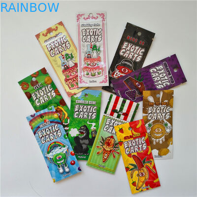 3.5g 1/8oz Smell Proof Tamper Evident Zip Lock Tahan Anak Keluar Mylar Bag Untuk Bunga Rami Kemasan Gummies CBD