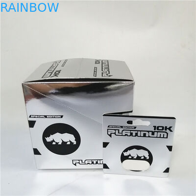 Kartu kotak kertas Pussycat merah muda Embossing Hot stamping kartu kemasan blister kemasan peningkatan seksual