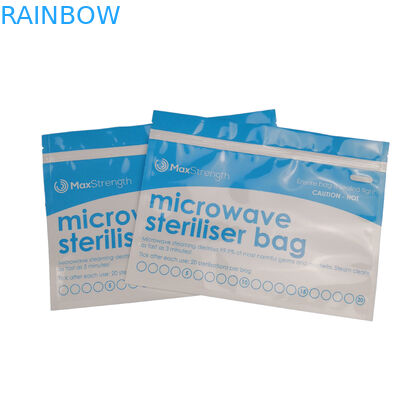 Tas Sterilizer Microwave Reusable BPA Gratis Dengan Ziplock Untuk Penggunaan Cangkir Menstruasi