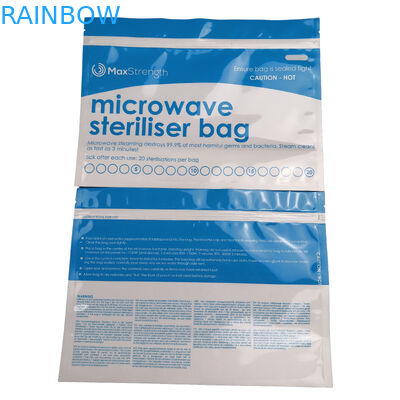 Tas Sterilizer Microwave Reusable BPA Gratis Dengan Ziplock Untuk Penggunaan Cangkir Menstruasi