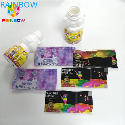 Heat Seal PVC Offset printing CMYK Beverage Shrink Labels