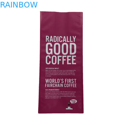 Kustom High Quanlity Pink Tahan Air Digital Printing Kantong Tas Kunci Zip Plastik Berdiri Bawah Rata Untuk Kopi Kacang