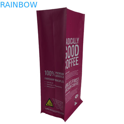 Kustom High Quanlity Pink Tahan Air Digital Printing Kantong Tas Kunci Zip Plastik Berdiri Bawah Rata Untuk Kopi Kacang