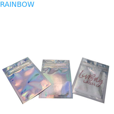 Clear Front CYMK Laminated Holographic Ziplock Pouch