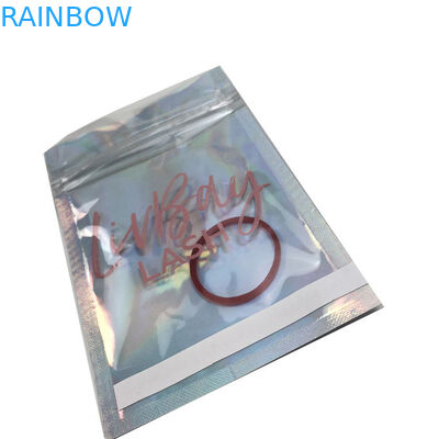 Clear Front CYMK Laminated Holographic Ziplock Pouch