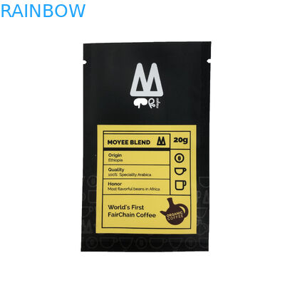 Tiga Sisi Sealing Bag Tas Kemasan Makanan Kantong Datar Untuk Pencetakan Kantong Plastik Permen Biji Kopi