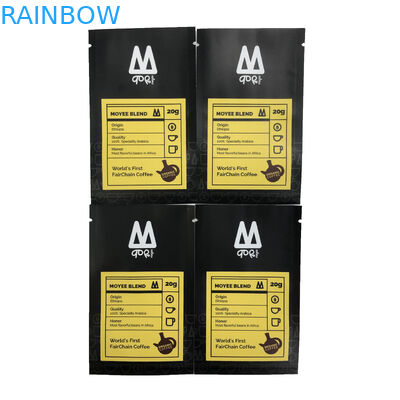 Tiga Sisi Sealing Bag Tas Kemasan Makanan Kantong Datar Untuk Pencetakan Kantong Plastik Permen Biji Kopi