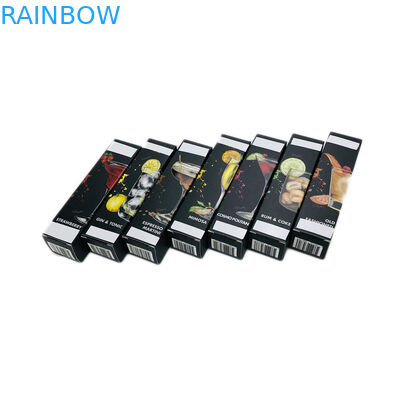 Black Matte Uv Printing Kotak Kertas Kustom Untuk Parfum / Kemasan Minyak CBD