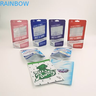 Disesuaikan 3.5g 7g Anak Bukti Kue Sachet Runtz Jungle Boy tas Berdiri Doypack Dengan Ritsleting Ganda