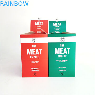 Cetak Offset Sobek Kotak Kertas Untuk Daging Sapi Biltong