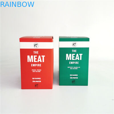 Cetak Offset Sobek Kotak Kertas Untuk Daging Sapi Biltong