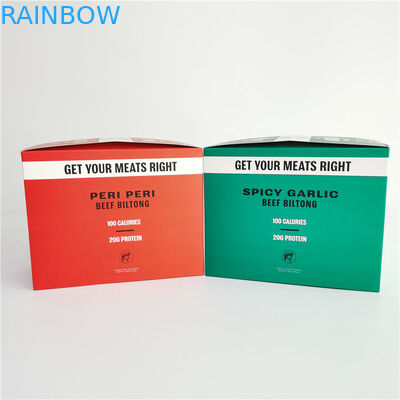 Cetak Offset Sobek Kotak Kertas Untuk Daging Sapi Biltong