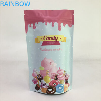 Food Grade Stand Up Ziplock Pouch Plastic Mylar Candy Tas Kemasan Gurun Makanan