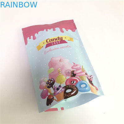 Food Grade Stand Up Ziplock Pouch Plastic Mylar Candy Tas Kemasan Gurun Makanan