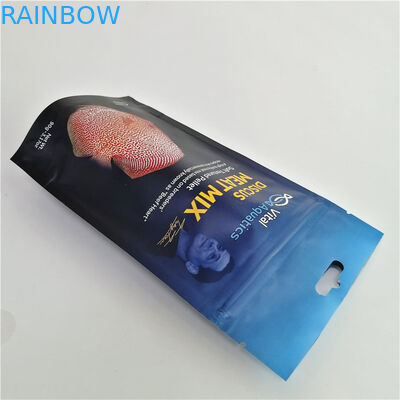 Stand Up Customized LOGO Food Packaging Pouch Kemasan Daging Plastik