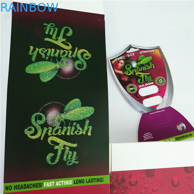 Wanita Enhancer Pills Kemasan Pink Pussy Cat Black Mamba Burro Kertas Kartu Blister Untuk Botol Kapsul Emas