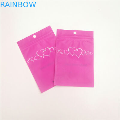 Pencetakan Gravure Perhiasan Bulu Mata MOPP Zipper Makeup Pouch