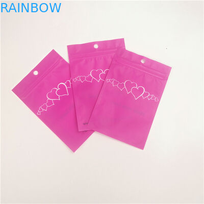 Pencetakan Gravure Perhiasan Bulu Mata MOPP Zipper Makeup Pouch