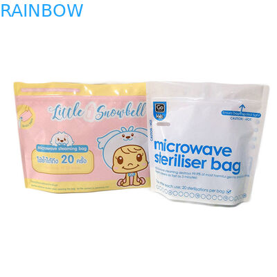 BPA Gratis Standar Tinggi Steril Stand Up Tas Kantong Penyimpanan Makanan Bayi Plastik Tas Sterilizer Puting ASI