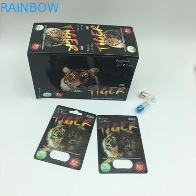 Kemasan Kapsul Daya Seksual CMYK 350g Kartu Blister 3D