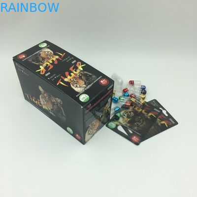 Kemasan Kapsul Daya Seksual CMYK 350g Kartu Blister 3D